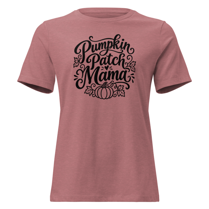 Pumpkin Patch Mama Halloween tee in Heather Mauve - Mama Said So Tees