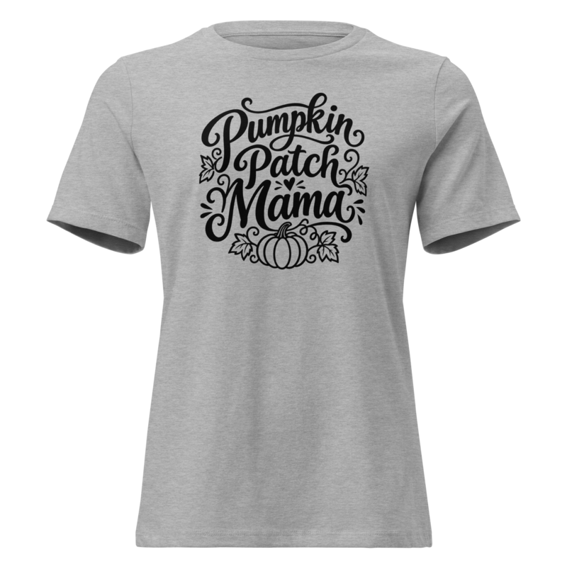 Pumpkin Patch Mama Halloween tee in Athletic Heather - Mama Said So Tees