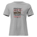 Behind Every Great Kid is a Mom — Women's Graphic Tee in Athletic Heather - Mama Said So Tees