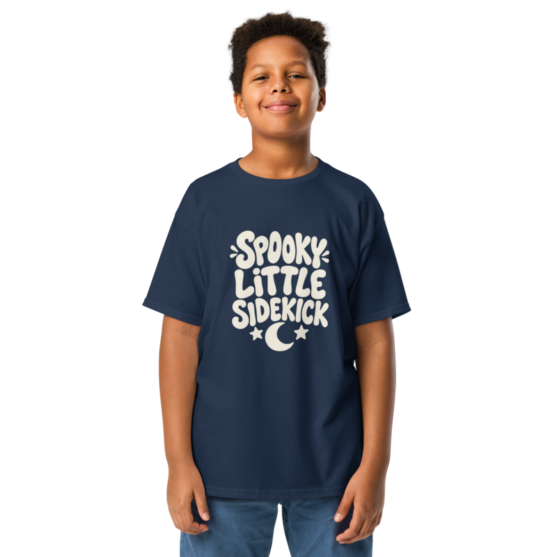 Spooky Little Sidekick Halloween tee in Navy - Mama Said So Tees