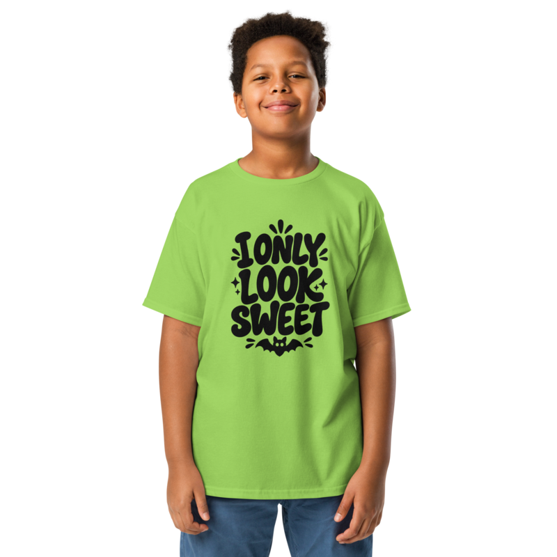 I Only Look Sweet Halloween tee in Lime - Mama Said So Tees