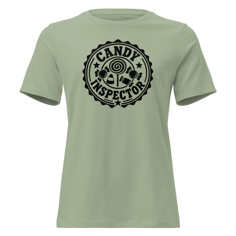 Candy Inspector Halloween tee in Sage - Mama Said So Tees
