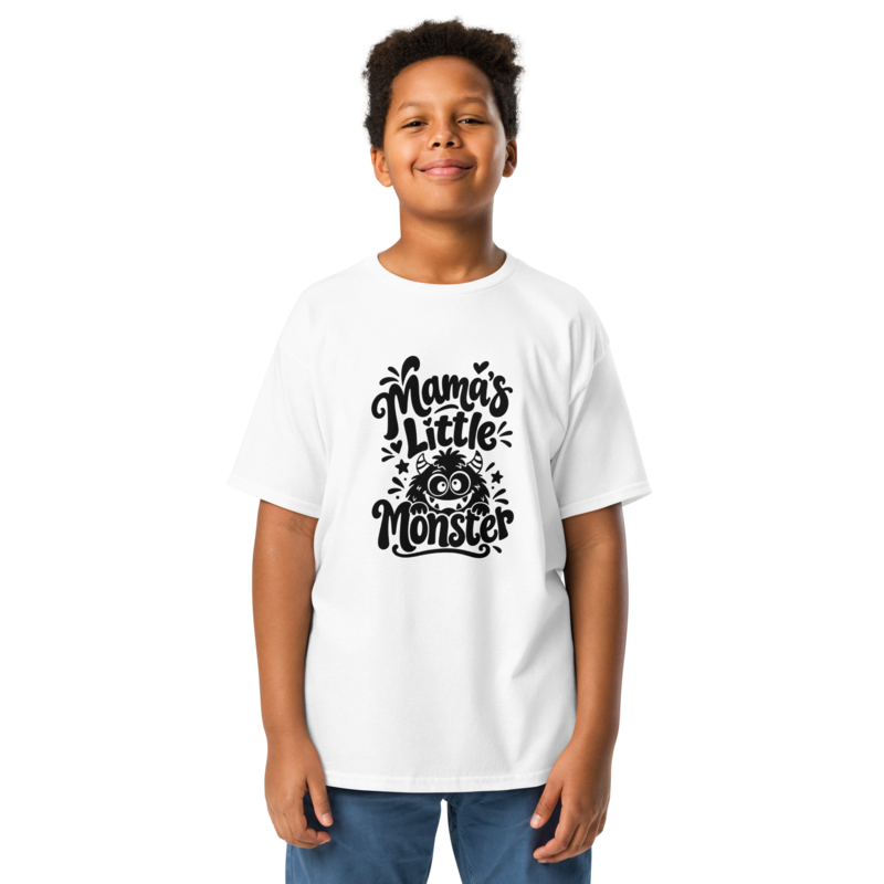 Mama's Little Monster Halloween tee in White - Mama Said So Tees