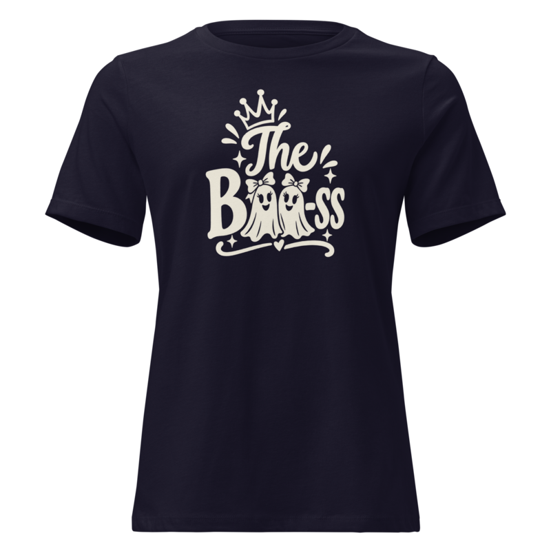 The Boo-ss Halloween tee in Navy - Mama Said So Tees