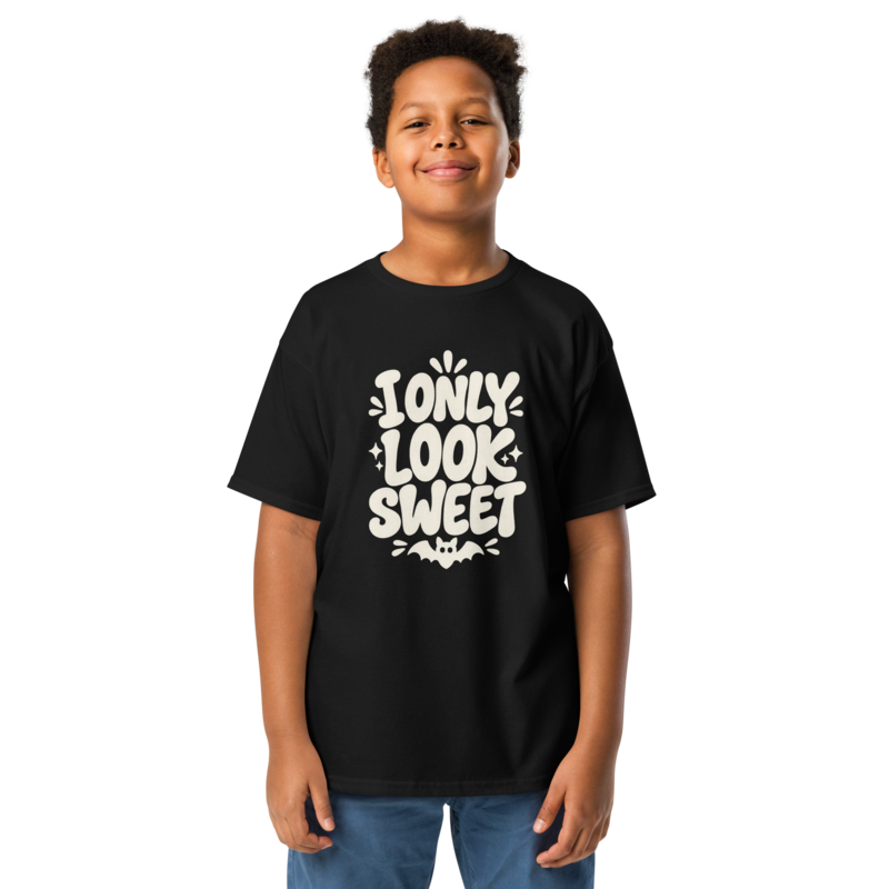 I Only Look Sweet Halloween tee in Black - Mama Said So Tees