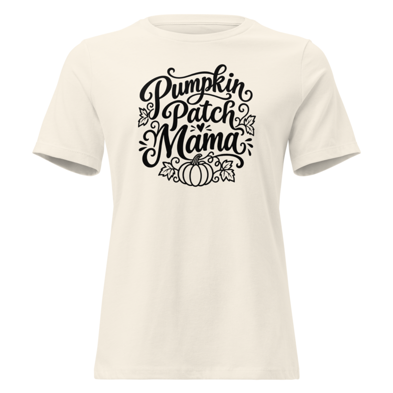 Pumpkin Patch Mama Halloween tee in Natural - Mama Said So Tees