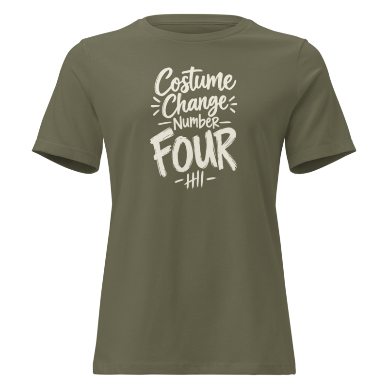 Costume Change Number Four Halloween tee in Military Green - Mama Said So Tees