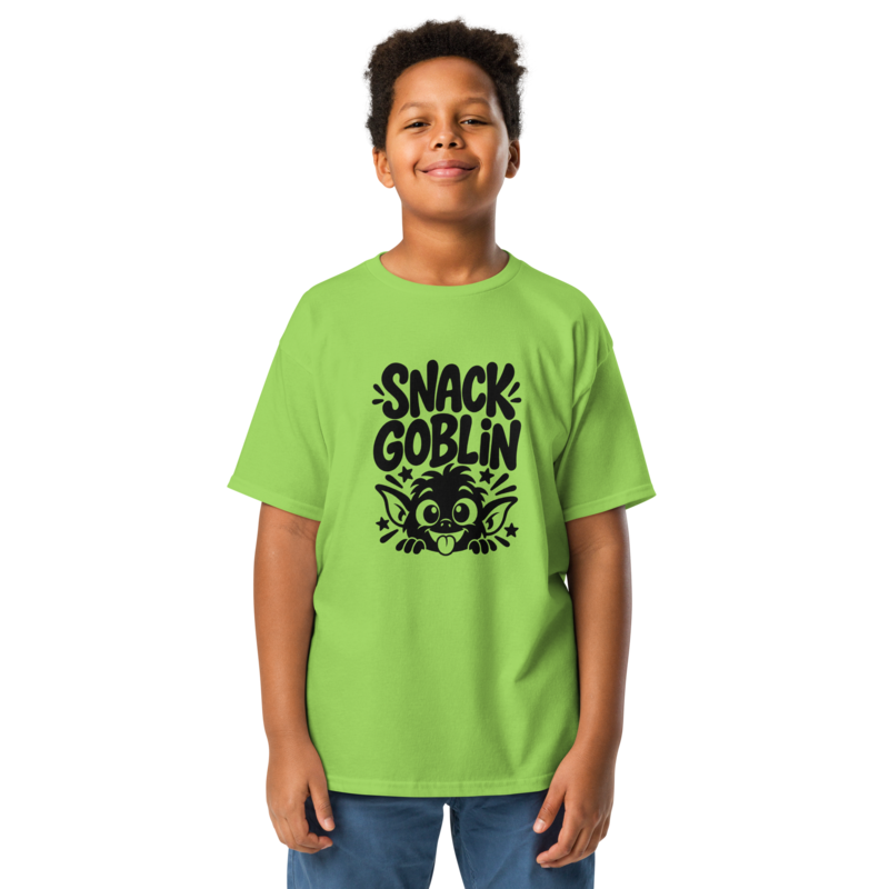 Snack Goblin Halloween tee in Lime - Mama Said So Tees