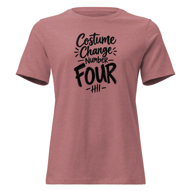 Costume Change Number Four Halloween tee in Heather Mauve - Mama Said So Tees