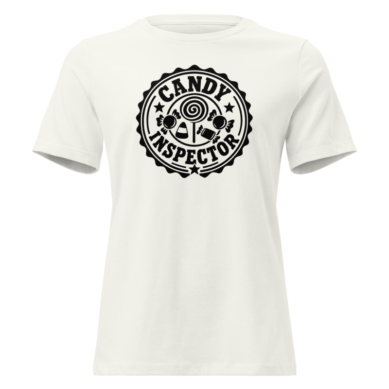 Candy Inspector Halloween tee in Vintage White - Mama Said So Tees