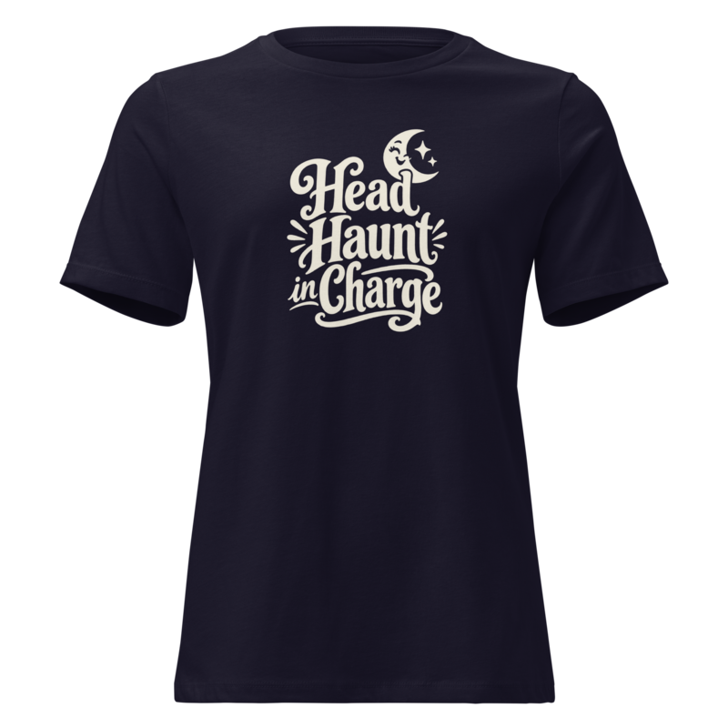 Head Haunt in Charge Halloween tee in Navy - Mama Said So Tees