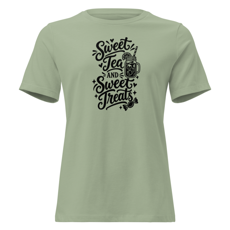 Sweet Tea and Sweet Treats Halloween tee in Sage - Mama Said So Tees