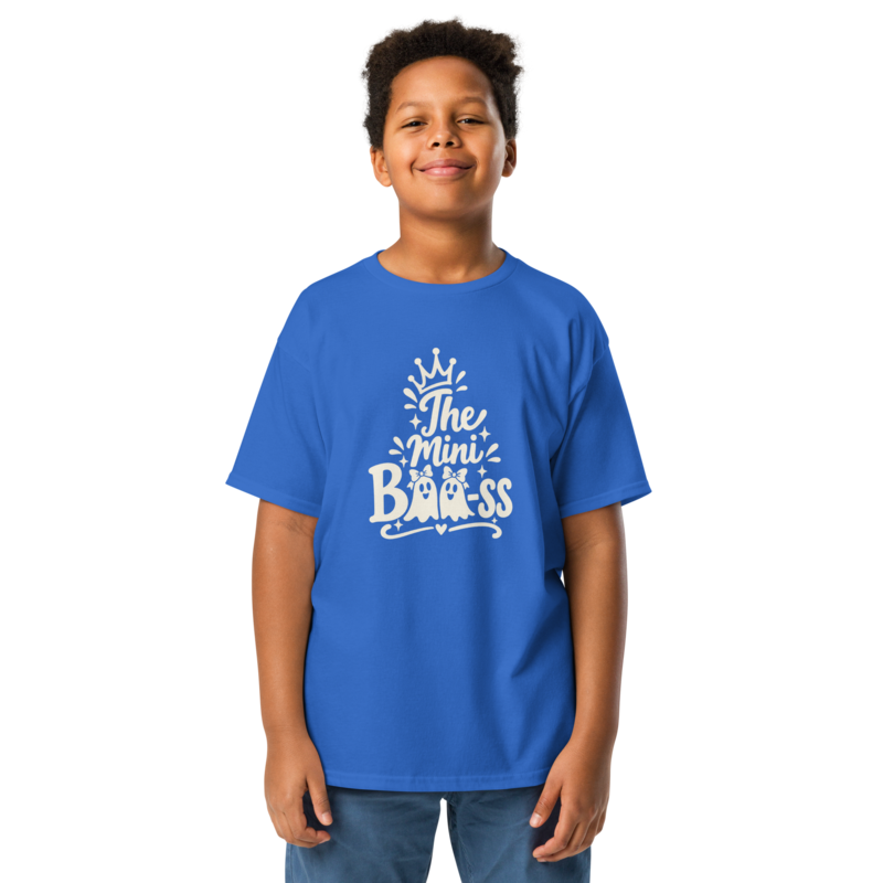 The Mini Boo-ss Halloween tee in Royal - Mama Said So Tees