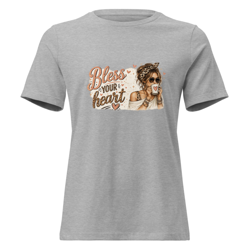 Bless Your Heart Mom Shirt - Athletic Heather