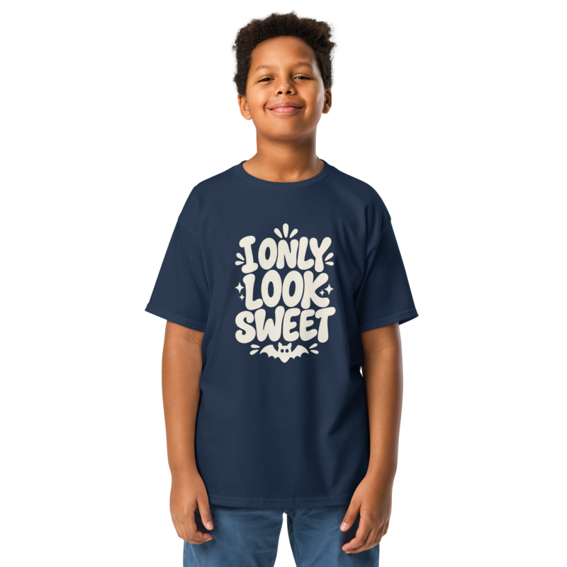 I Only Look Sweet Halloween tee in Navy - Mama Said So Tees