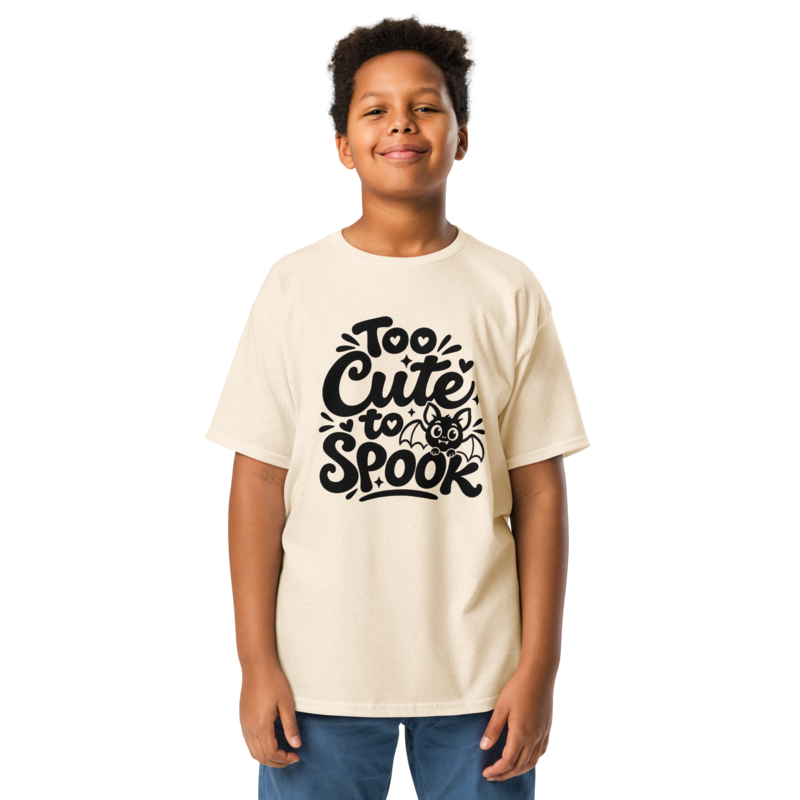 Too Cute to Spook Halloween tee in Natural - Mama Said So Tees