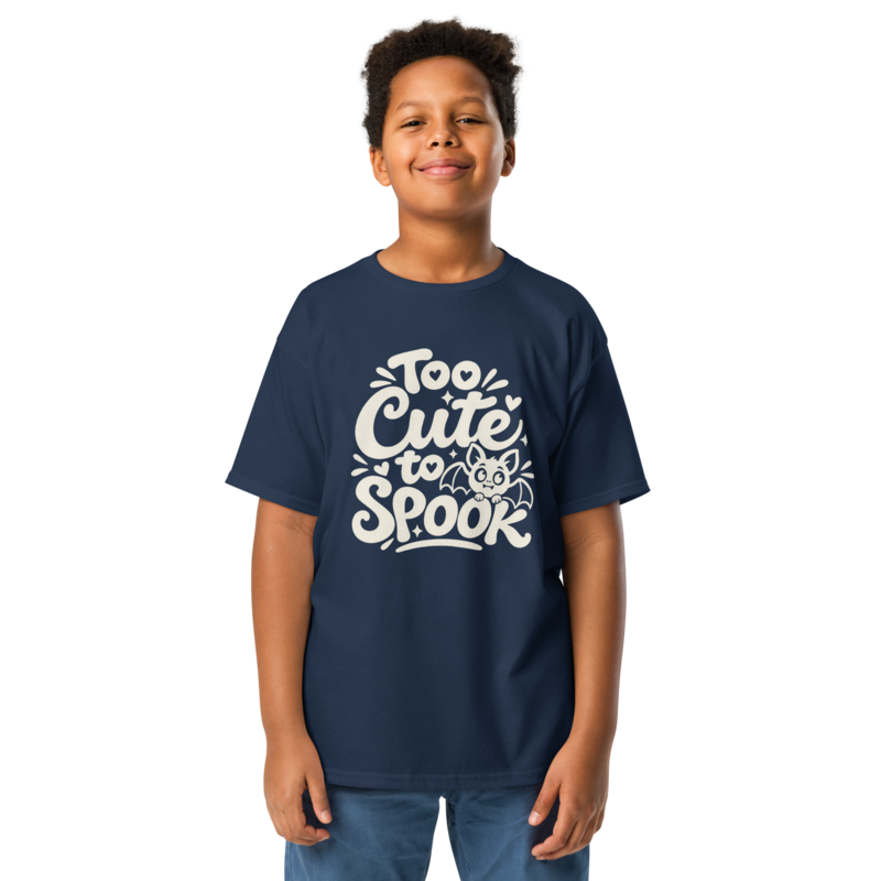 Too Cute to Spook Halloween tee in Navy - Mama Said So Tees
