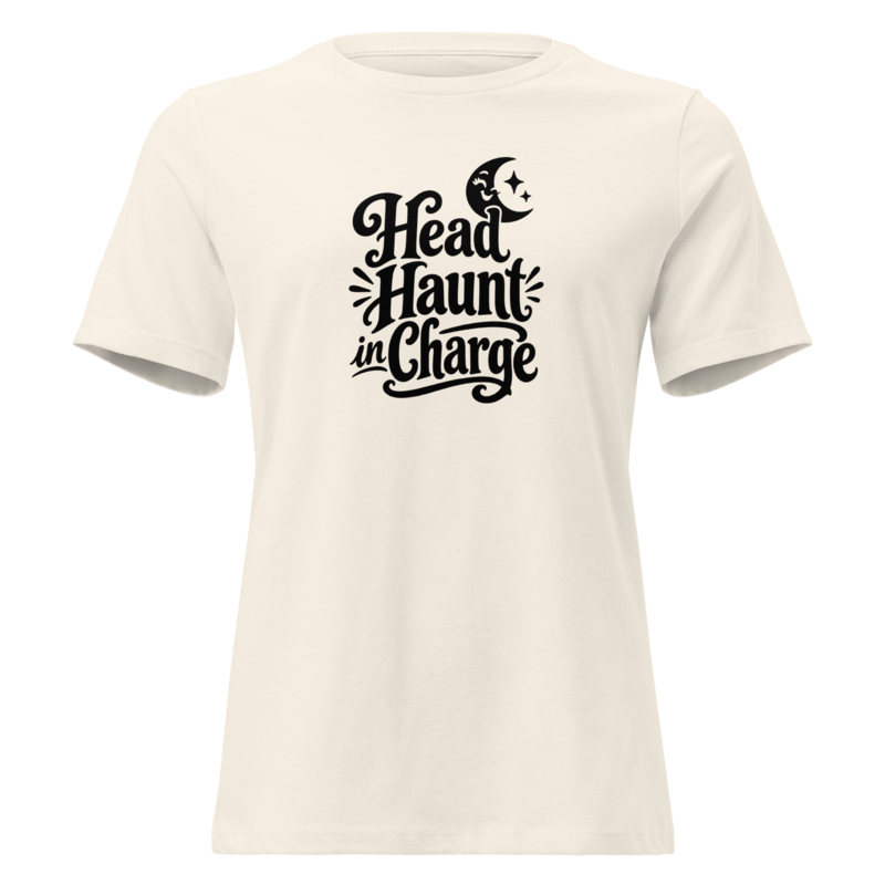 Head Haunt in Charge Halloween tee in Natural - Mama Said So Tees