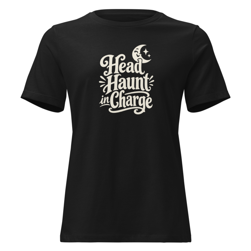 Head Haunt in Charge Halloween tee in Black - Mama Said So Tees
