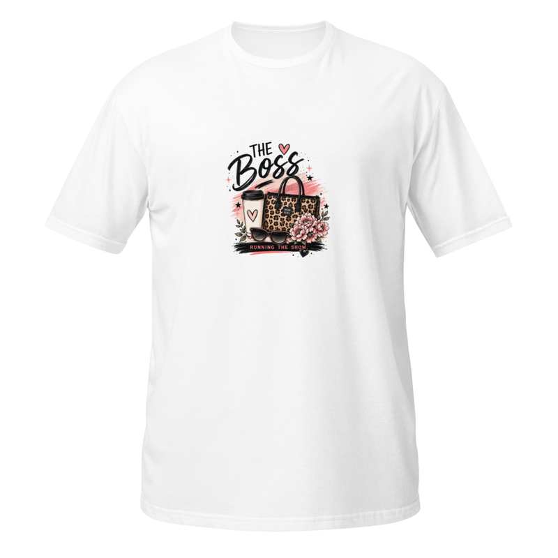 The Boss — Mom Graphic Tee in White - Mama Said So Tees