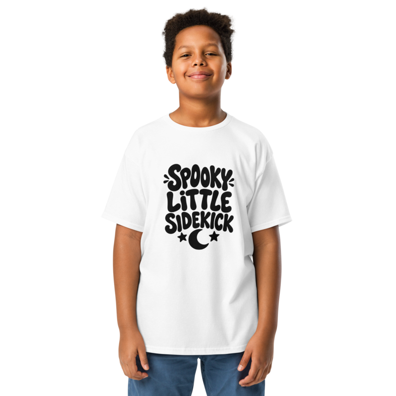 Spooky Little Sidekick Halloween tee in White - Mama Said So Tees