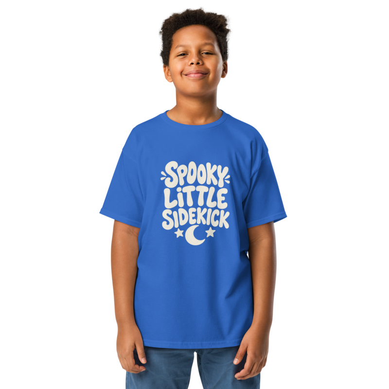 Spooky Little Sidekick Halloween tee in Royal - Mama Said So Tees
