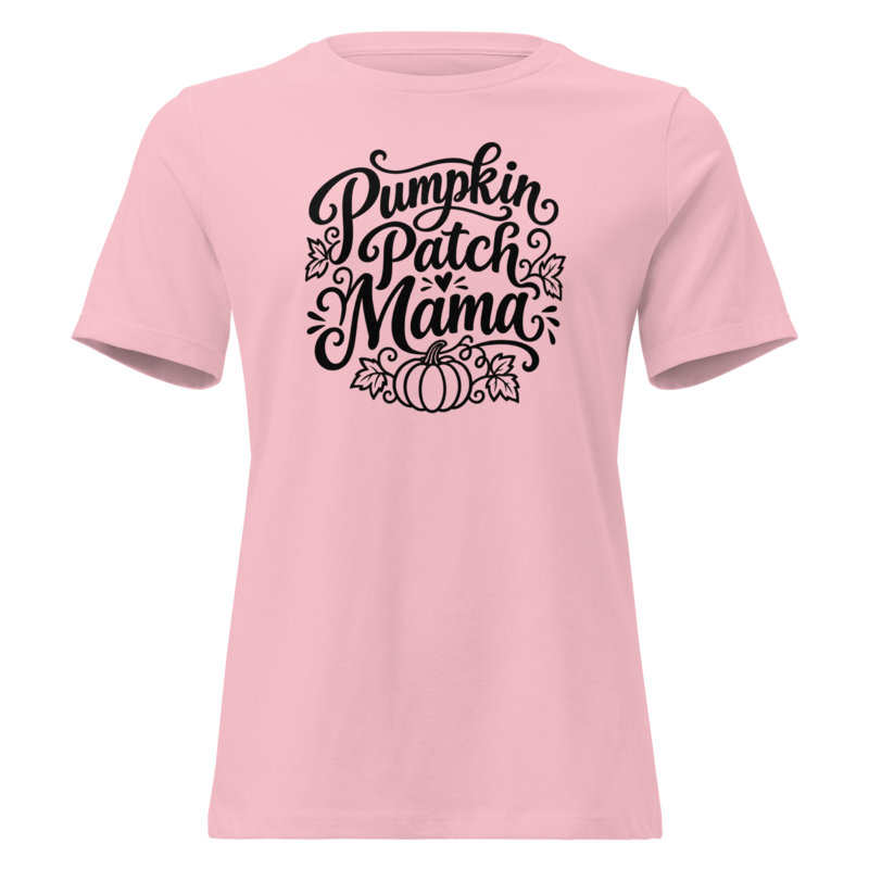 Pumpkin Patch Mama Halloween tee in Pink - Mama Said So Tees