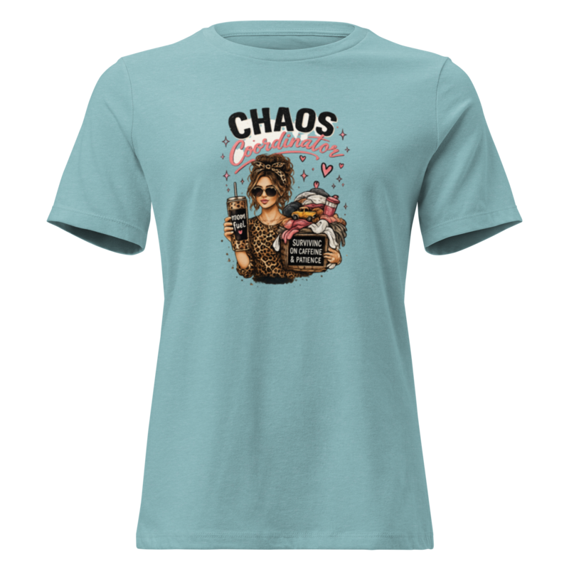 Chaos Coordinator — Women's Tee - Heather Blue Lagoon