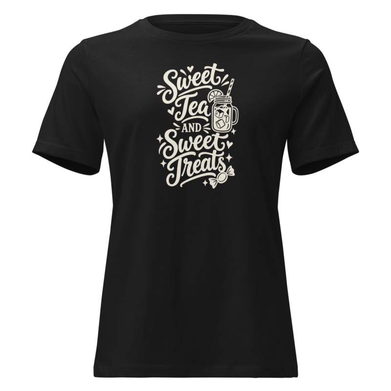 Sweet Tea and Sweet Treats Halloween tee in Black - Mama Said So Tees