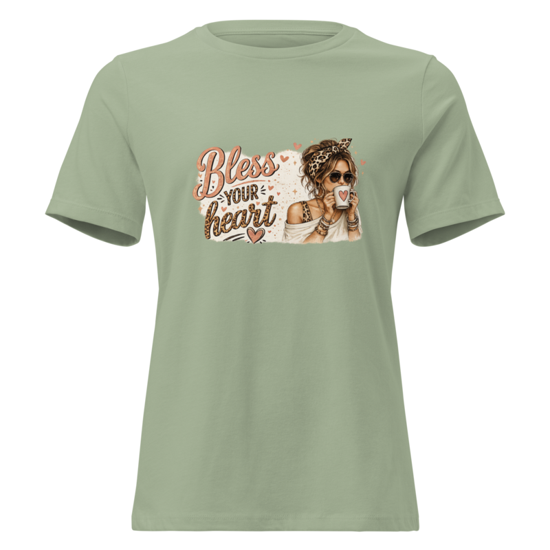 Bless Your Heart Mom Shirt in Sage - Mama Said So Tees