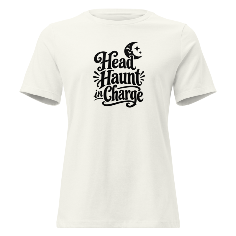 Head Haunt in Charge Halloween tee in Vintage White - Mama Said So Tees