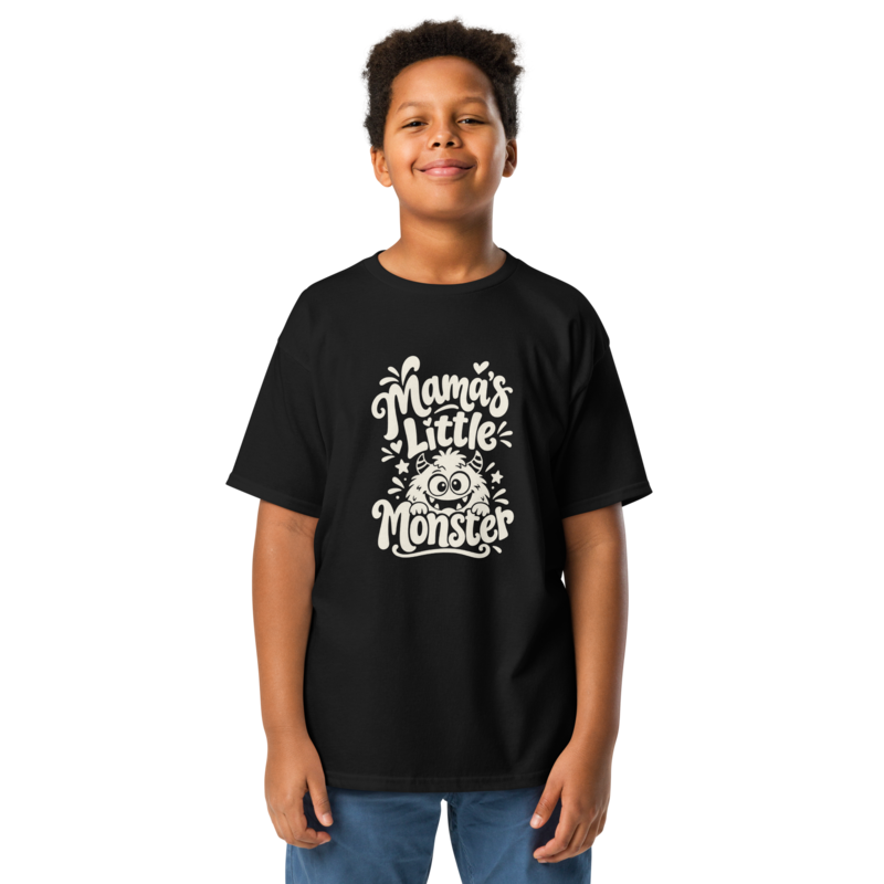 Mama's Little Monster Halloween tee in Black - Mama Said So Tees