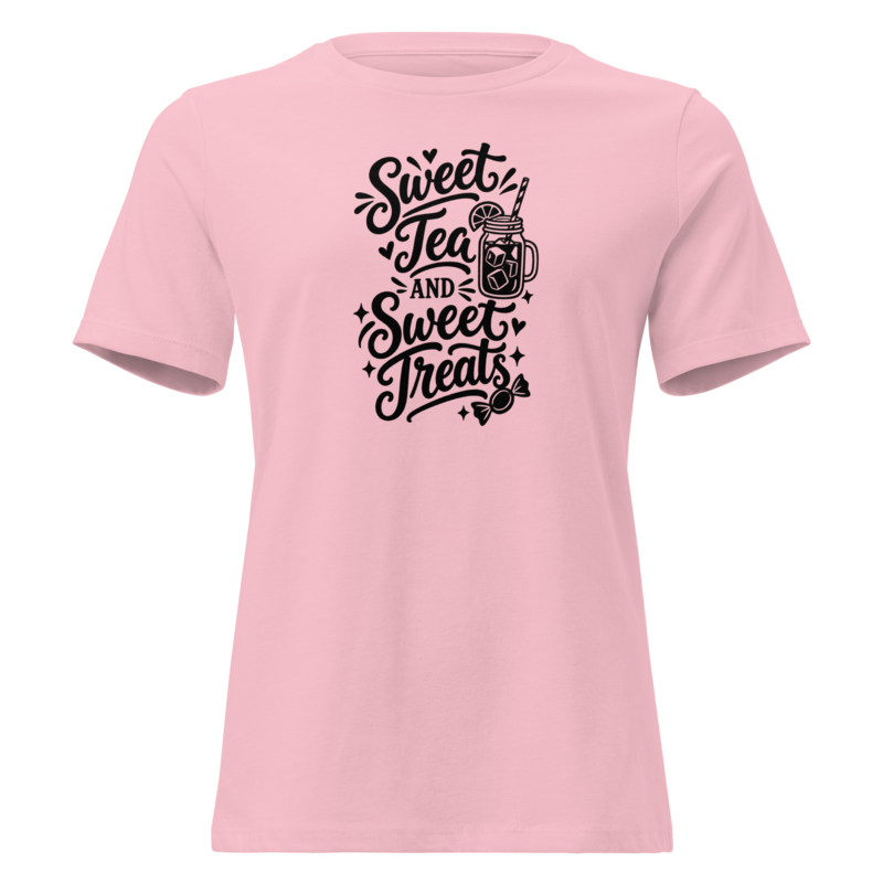 Sweet Tea and Sweet Treats Halloween tee in Pink - Mama Said So Tees