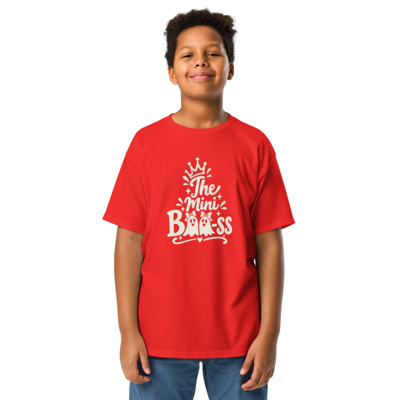 The Mini Boo-ss Halloween tee in Red - Mama Said So Tees