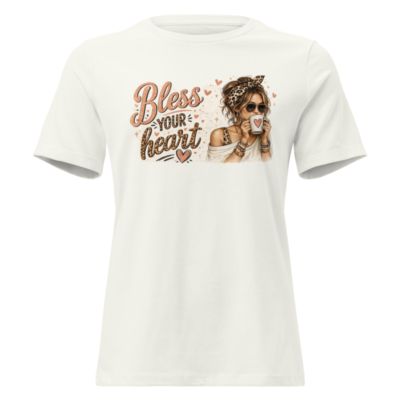 Bless Your Heart Mom Shirt in Vintage White - Mama Said So Tees