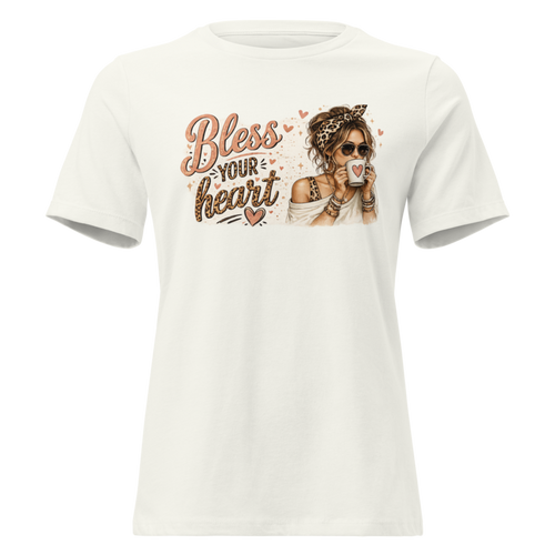 Bless Your Heart Mom Shirt in Vintage White - Mama Said So Tees