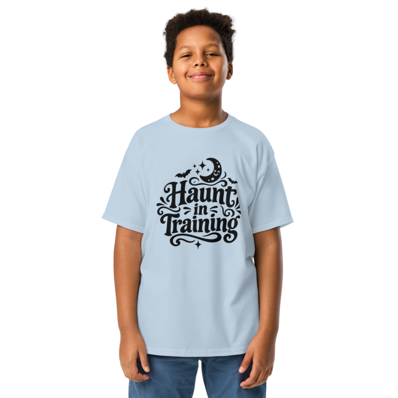 Haunt in Training Halloween tee in Light Blue - Mama Said So Tees