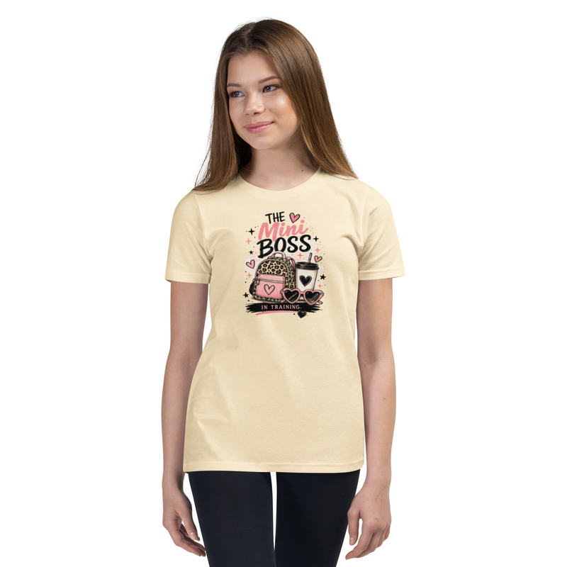 The Mini Boss — Kids Graphic Tee in Natural - Mama Said So Tees