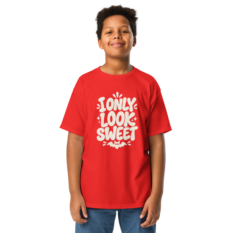 I Only Look Sweet Halloween tee in Red - Mama Said So Tees