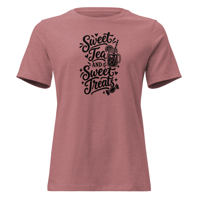Sweet Tea and Sweet Treats Halloween tee in Heather Mauve - Mama Said So Tees
