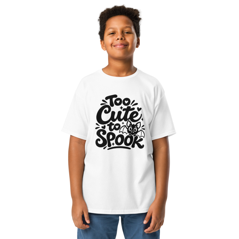 Too Cute to Spook Halloween tee in White - Mama Said So Tees