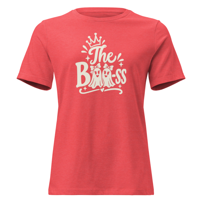 The Boo-ss Halloween tee in Heather Red - Mama Said So Tees