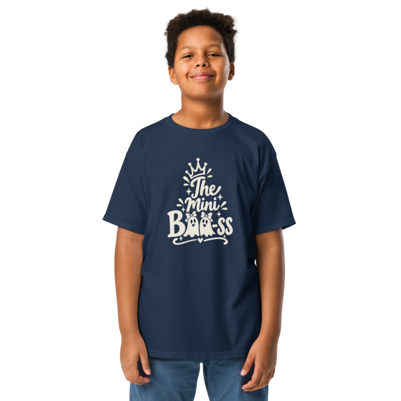 The Mini Boo-ss Halloween tee in Navy - Mama Said So Tees