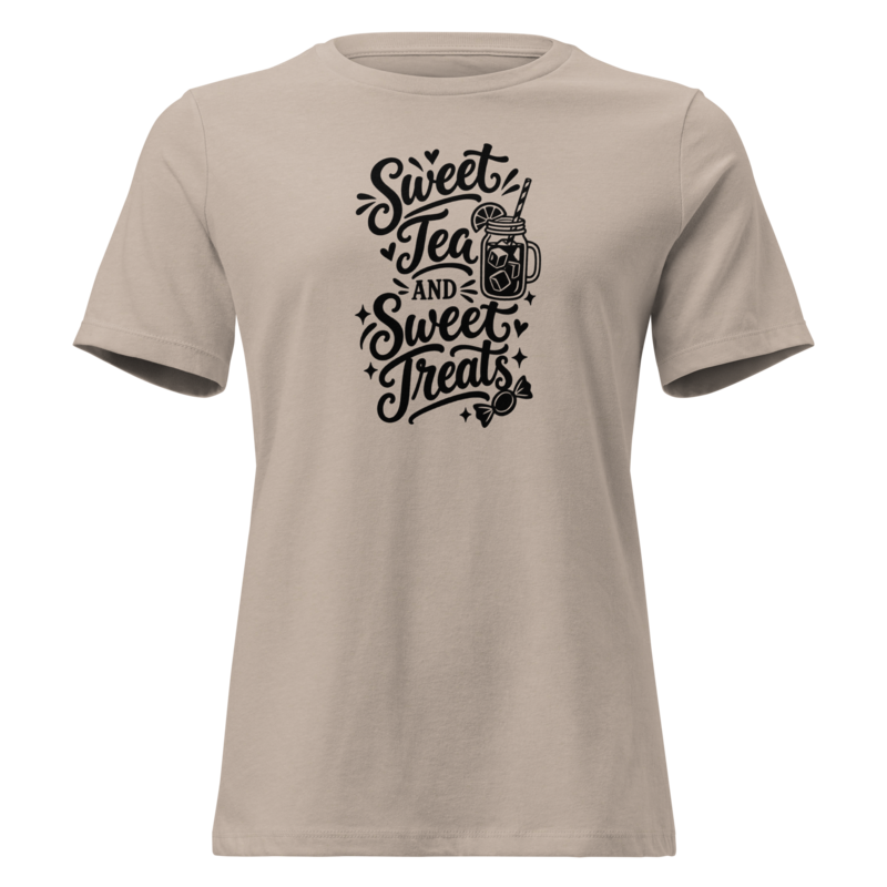 Sweet Tea and Sweet Treats Halloween tee in Heather Stone - Mama Said So Tees