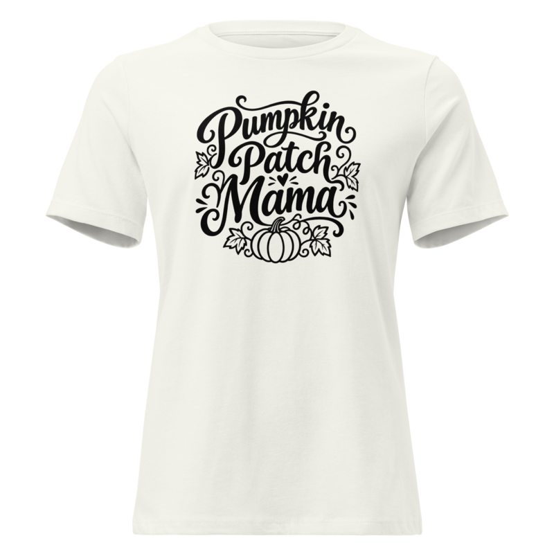 Pumpkin Patch Mama Halloween tee in Vintage White - Mama Said So Tees