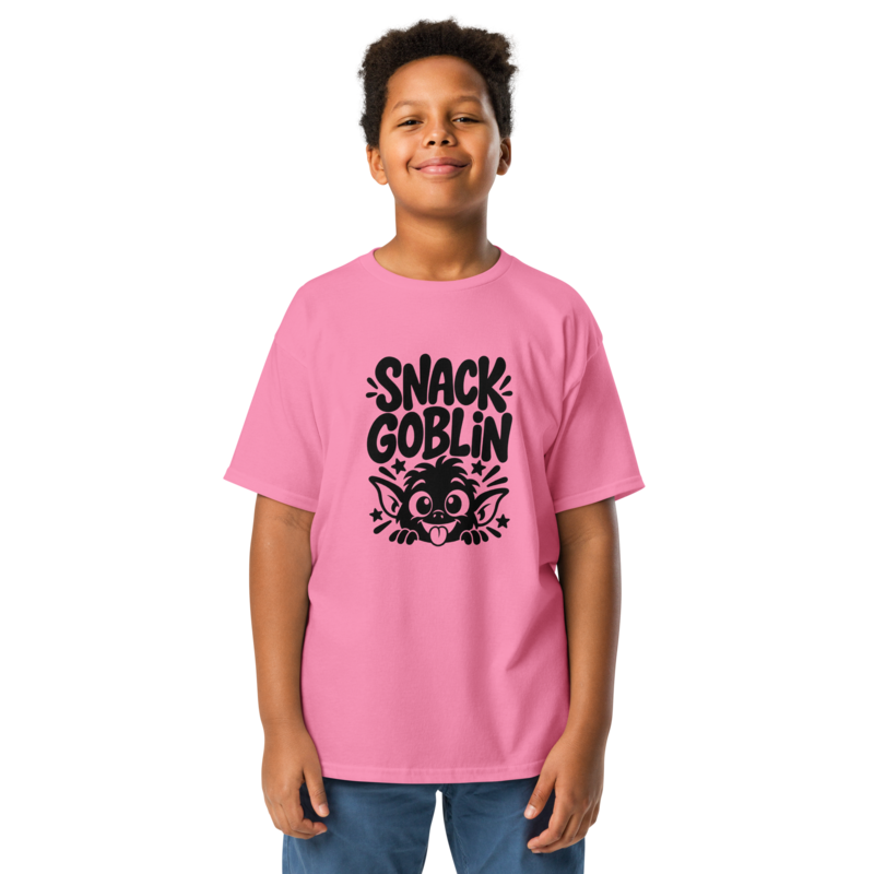 Snack Goblin Halloween tee in Azalea - Mama Said So Tees