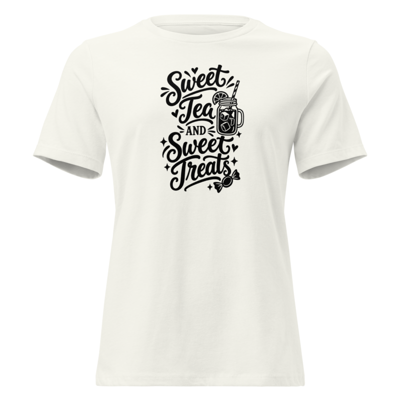 Sweet Tea and Sweet Treats Halloween tee in Vintage White - Mama Said So Tees