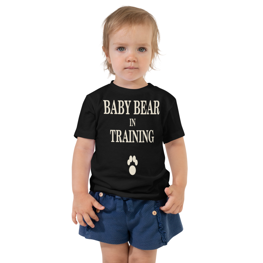 MST BABYBEAR KIDS Black toddler staple tee black front 6a6aa281cdd57