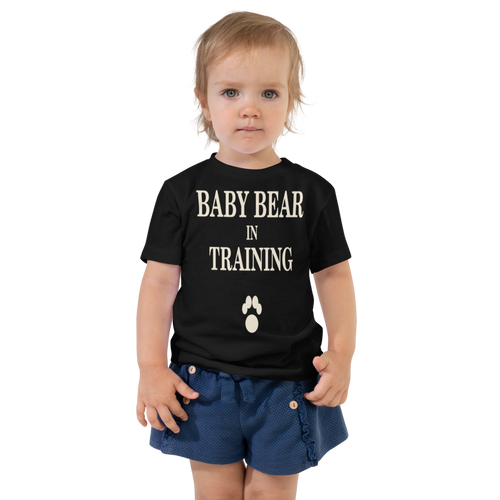 MST BABYBEAR KIDS Black toddler staple tee black front 6a6aa281cdd57
