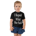 MST REPEAT KIDS Black toddler staple tee black front 6a6aa2ce267d3